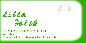 lilla holik business card